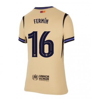 Barcelona Fermin Lopez #16 Udebanetrøje Dame 2025-26 Kortærmet